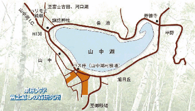 富士癒しの森研究所の位置